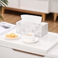 Miniatyrbillede 4 af 4: Servietdispenser, sammenklappelig magnetisk servietdispenser, moderne PU-læder servietdispenser til bord