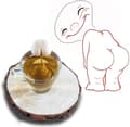 Miniatyrbilde 2 av 4: Matkvalitet Silikon Te-infuser Krakk Te Sil Filter Urt Re