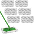 Miniatyrbilde 3 av 3: Gjenbrukbare moppeputer av 100 % bomull som er kompatible med Swiffer Sweeper-mopp (8-pakning) Vaskbare moppeputer for våt og tørr bruk (mopp ikke inkludert)