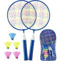 Miniatyrbild 1 av 7: 1 par badmintonracket för barn Badmintonset för barn Nylonlegering Lätt racket för barn, nybörjare, inomhus- och utomhusidrott