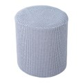 Miniatyrbilde 1 av 5: Stoltrekk Solid farge Støvtett Elastisk Binding Design Polyester Stretch Kvadratisk/Rund Fotstøtte P Light grey