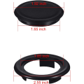 Miniatyrbillede 3 af 5: Paraplykegle kile og bordparaply hulring prop og dæksel sæt til haveparaply, ideel til paraplystangdiameter 1,5 tommer eller mindre (sort)