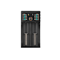 Miniatyrbilde 3 av 5: 1 stk 2-spors - Batterilader + 6 stk 3,7v 18650 9800mah Batteri for oppladbar batteri 18650/2665