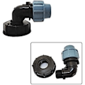 Miniatyrbillede 3 af 5: IBC Tank Adapter S60x6 IBC Vandtank Slange Fitting 25mm Udløb Albue