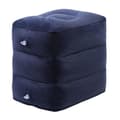 Uppblåsbart flygplansfotstöd, justerbar höjd, hållbart, mjukt, allmänt ändamål, hopfällbart, bärbart dark blue