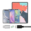 Pikkukuva 3 / 4: Lightning-sovitin naaras USB C lataus ja synkronointi hopea