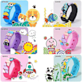 Miniatyrbillede 2 af 3: Dots Armbånd 6 stk, Børne Byggeklods Armbånd, Dots Konstruktionslegetøjssæt Til