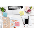 Miniatyrbillede 2 af 5: Fjernelsesvenlige Sticky Notes | Blå, Pink, Grøn, Gul Farver | Selvklæbende Memo Pads
