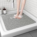 Miniatyrbild 1 av 3: Loofah Duschmatta, Anti-mögel Duschmattor för Inuti Dusch, 60 x 60 cm Duschmattor med Avlopp, Tvättbara Badrumsmattor för Badrumsgolv, PVC Badkarsmatta Grey 60*60cm