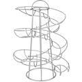 Miniatyrbillede 1 af 5: Egg Skelter Deluxe Moderne Spiralskabs Dispenser Silver