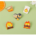 Miniatyrbild 3 av 6: Castle Enamel Pins 5 st Söt Flamma Badge Brosch Animation Karaktär Lapel Pin Badge Metall Badges Pin Set