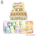 Miniatyrbild 1 av 11: Tecknad Labubu Resin Flocking Docka Blind Box Hänge Söt Bok B second generation 1pcs