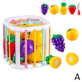 Miniatyrbild 7 av 11: Färgglatt Blocksorteringsspel För Spädbarn Tidig Utbildning Set Suita fruit One size