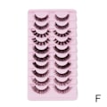 Miniatyrbild 1 av 11: 10 Par Ryska Fransar Lösögonfransar D Curl Mink F DH06-H5 10 pairs
