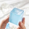 Miniatyrbild 2 av 11: Stresskub Stressbollar, Realistisk Klämbar Iskub Leksak, Cre transparent onesize