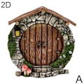 Miniatyrbild 1 av 11: CZQIKEDA Mini Fe-trädgårdsdörr, 1/4 st Miniatyr Fe-dörr och A One-size 4pcs