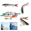 Miniatyrbild 2 av 11: Multi Jointed Fiske Bete Swimbait Sjunkande Wobblers Hårt Bete C C 10cm/3.9in  11.4g