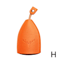 Miniatyrbild 1 av 11: PU Läder Utdragbar Söt Stor Kapacitet Bilnyckelfodral AU Nyckelring Orange One-size