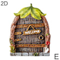 Miniatyrbild 1 av 11: CZQIKEDA Mini Fe-trädgårdsdörr, 1/4 st Miniatyr Fe-dörr och E One-size