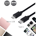 Miniatyrbild 4 av 11: 1X USB-C Typ C till Micro USB Hane Synk OTG Laddning Dataöverföring blackA 0.3m