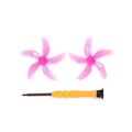 Miniatyrbild 10 av 11: Propellrar Färgglada 5-Bladiga Paddlar Flerfärgade Propellrar-Vinge pink One pair