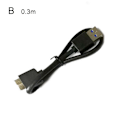 Miniatyrbild 7 av 11: USB 3.0 AM Hane till Micro B Kabel Super Speed Adapter HDD Sladd Fo BLACKC 0.4M