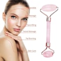 Miniatyrbild 3 av 11: Jade Roller & Gua Sha Ansikte Kropp Terapi Massager Sten Set white 2pcs