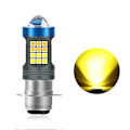 Miniatyrbild 5 av 11: LED Motorcykelstrålkastare H4 BA20D P15D Vit/Gul Ultra Hög B White P15D One size