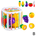 Miniatyrbild 6 av 11: Färgglatt Blocksorteringsspel För Spädbarn Tidig Utbildning Set Suita fruit One size