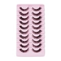Miniatyrbild 9 av 11: 10 Par Ryska Fransar Lösögonfransar D Curl Mink F DH06-02 10 pairs