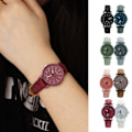 Miniatyrbild 3 av 11: Fashionabel Damstudent Tecknad Sydkorea Damklocka Stud Grey Blue One size