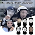 Miniatyrbild 5 av 11: Rolig 3D Balaclava Mask Sömlös Design Parodi Ansiktstryck Mask Fi 001 1pc