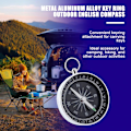 Miniatyrbild 2 av 11: Bärbar Fickkompass Vandring Promenader Camping Överlevnadshjälp Guide