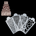 Miniatyrbild 1 av 5: 4st Zebra Leopard Wild Style Cake Stencil Airbrush Målning Mo One Size