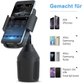 Miniatyrbild 2 av 5: Universal Bil Mobiltelefon Hållare Smartphone Mugghållare Stativ, Max. 5,7 cm - 8,9 cm - Kompatibel med Iphone, Galaxy S6/s7/s8 och mer