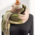 Miniatyrbild 3 av 5: Winter Women's Long Soft Warm Scarf Rotating Tassel Shawl Plaid filt Julklapp (grönt)