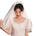 Miniatyrbild 1 av 5: för 3M Single Layer Women's White Trailing Long Wedding Veil Seashell Spray Glitter R