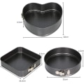 Miniatyrbild 2 av 4: Set, 3 set, Nonstick läckagesäker kakplåtsform Cheesecakeplåt