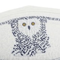 Miniatyrbild 3 av 5: Owl Scarf Sjal, Uggla stickade halsdukar, Halsdukar för kvinnor Vit vändbart print