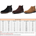 Miniatyrbild 2 av 5: Varma vinterskor för män Casual Anti-slip Block Ankel Booties Svart 44