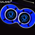 Miniatyrbild 1 av 5: 2-pack LED Bil Vattenkoppshållare Lampa Flask Underlägg för Skoda Octavia Superb Tillbehör