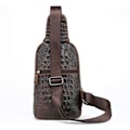 Miniatyrbild 3 av 7: Axelväska i läder crossbody-väska män kvinnor reser utomhussporter, ryggsäckar