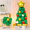 Miniatyrbild 1 av 3: 1 set Grön julgransballongkombination Jul lat