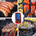 Miniatyrbild 2 av 5: Trådlös kötttermometer Matgrilltermometer red