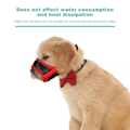 Miniatyrbild 5 av 5: Pet Dog Munkorg Justerbart Andas Hund Cover Multipurpose Dog Safety Mask Röd XL
