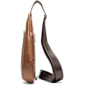 Miniatyrbild 3 av 9: Axelremsväska i läder Crossbody Herr Dam Resor Utomhussporter, Ryggsäck
