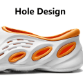 Miniatyrbild 3 av 5: Damskor med hål för män ihåliga sandaler, vit orange, EU 36 white orange EU 36