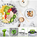Miniatyrbild 3 av 4: Rostfritt stål Vegetabiliskt Steamer Vikbar Steamer Inre, expanderbar för att passa olika grytstorlekar