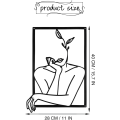 Miniatyrbild 2 av 5: Svart akryl väggkonst minimalistisk för sovrum badrum galleri