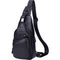 Miniatyrbild 1 av 7: Axelremsväska i läder Crossbody Herr Dam Resor Utomhussporter, Ryggsäck